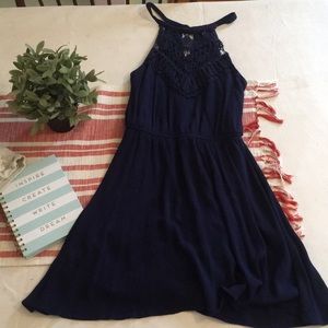 Charlotte Rousse: XS: Navy halter dress